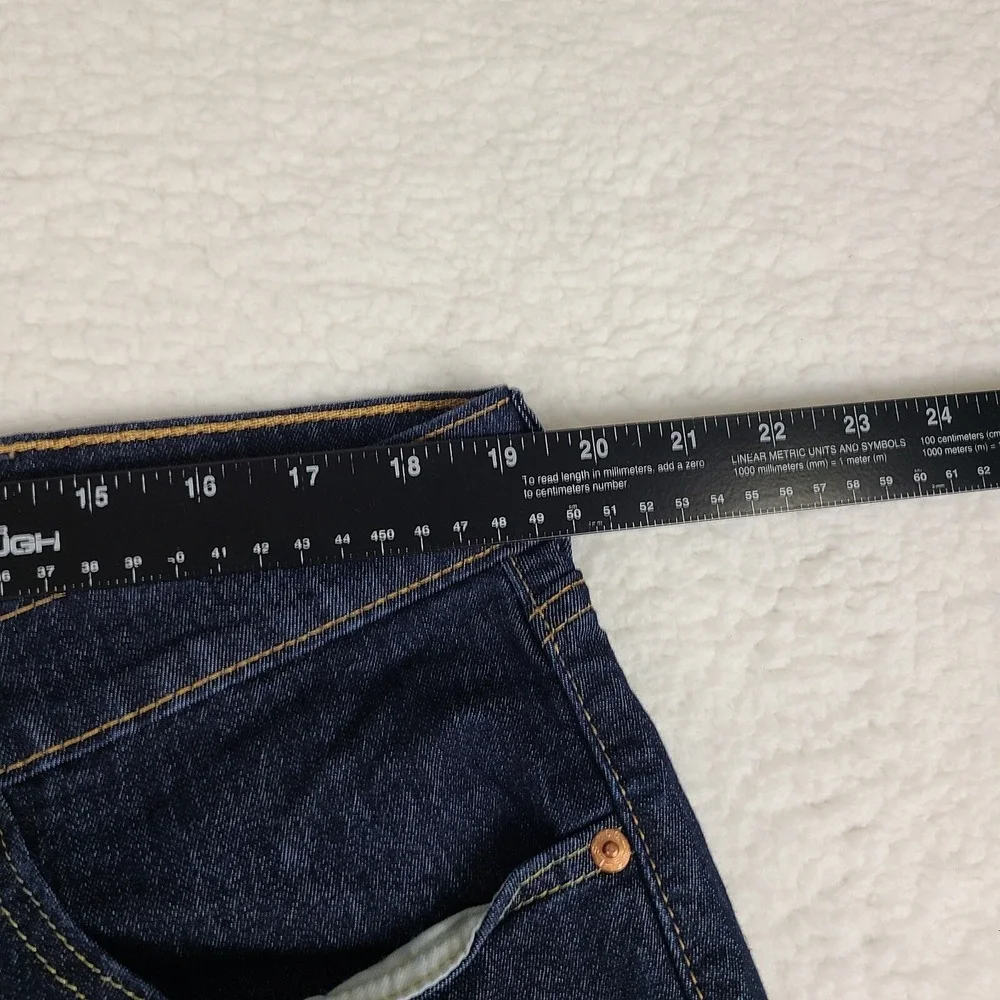 Levi's 505 Jeans Mens‎ 40x32 Straight Leg Cool Blue Dark Wash